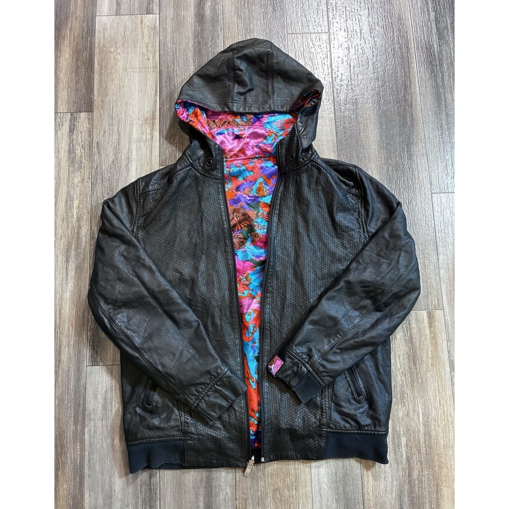 Nike Air Jordan Year of the Horse Leather Jacket Reversible 2014 XL 637879-010